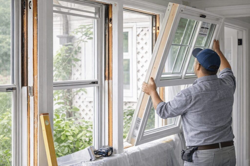 Residential replacement window installation in the Jackson, MS metro